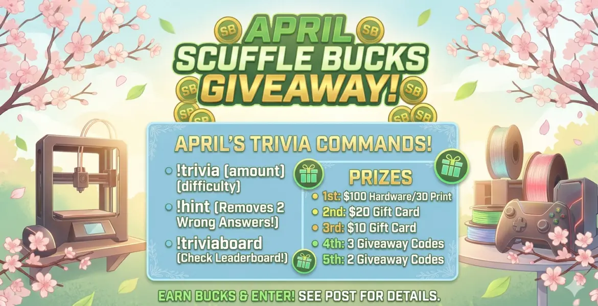 April Scuffle Bucks & Hardware Giveaway
