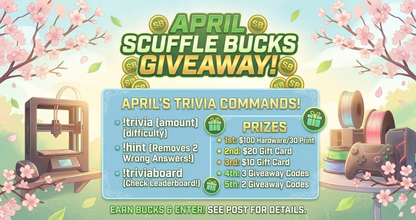 April Scuffle Bucks & Hardware Giveaway
